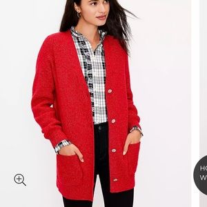 NWT Loft Jeweled Button Cardigan